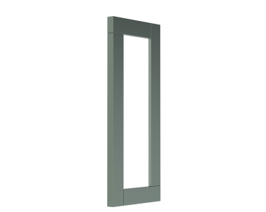 Modern cam vitrin. 3d oluşturma