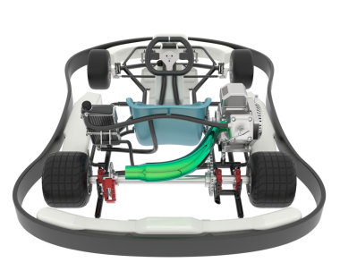 3 boyutlu araba beyaz renkte.