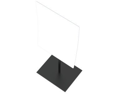 Beyaz arka planı olan boş bir afiş. 3d illüstrasyon