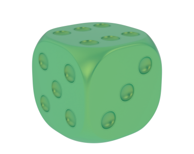 Beyaza izole edilmiş zarlar. 3 Boyutlu Hazırlama