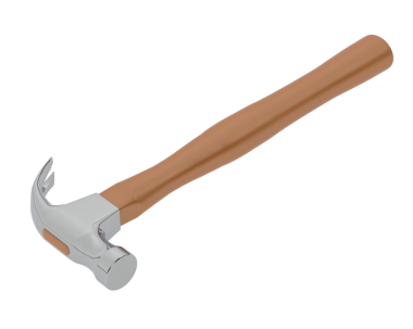 Bir çekicin 3 boyutlu resmi