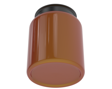 Kırmızı şişe kapağı. Beyaz arka planda izole edilmiş. 3d oluşturma.