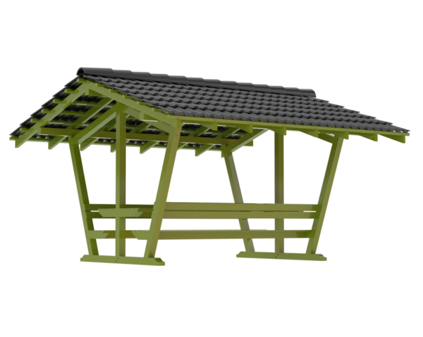 Modern binanın çatısı beyaz arkaplanda izole edildi