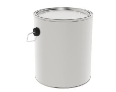 Gerçekçi beyaz boya kutusu. vektör illüstrasyonu.