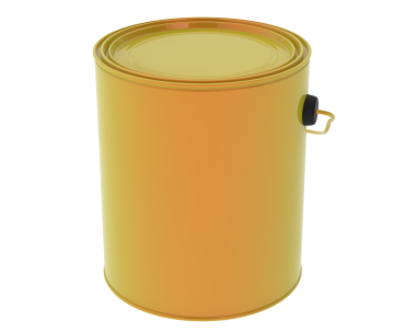 İzole edilmiş arkaplanda sarı varil