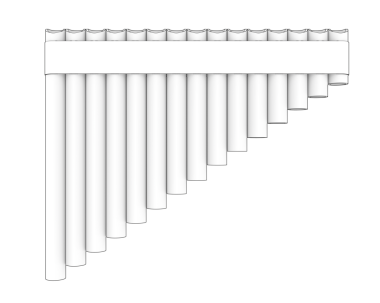 Beyaz bir sütunun dikey görüntüsü