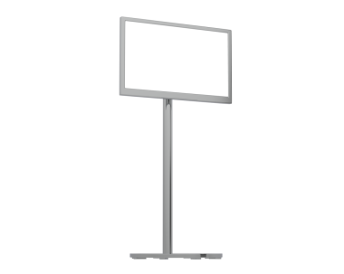 LCD simgesi. Web tasarımı için Lcd stand vektör simgesinin düz çizimi