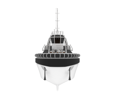 Beyaz arkaplandaki izole uydu anteni. 3d oluşturma.