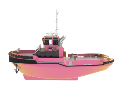 Bir yelkenlinin 3 cg görüntüsü