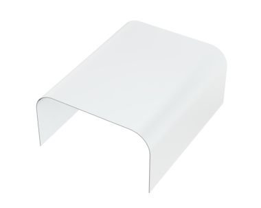 Siyah üzerine izole edilmiş boş kağıt pankart