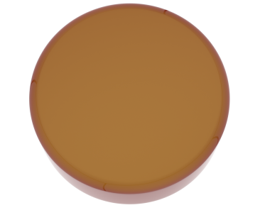 Çikolatalı pasta ikonu, çizgi film tarzı.