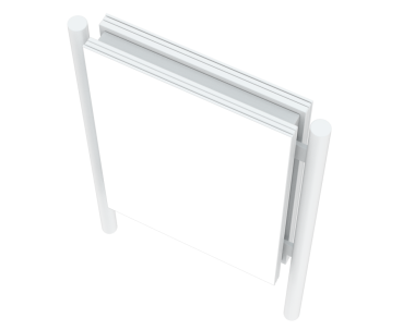 Boş ilan panosu. 3d oluşturma