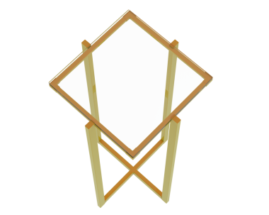 Ahşap sokak lambası işareti.