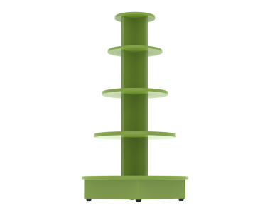 Yeşil ağacın çizgi film görüntüsü. vektör illüstrasyonu.