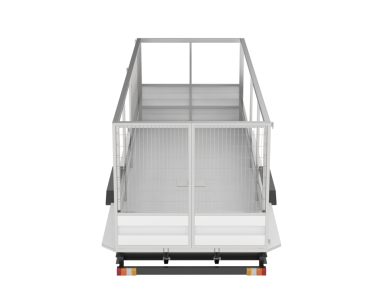 Tasarımınız için boş etiketli kargo kamyonu