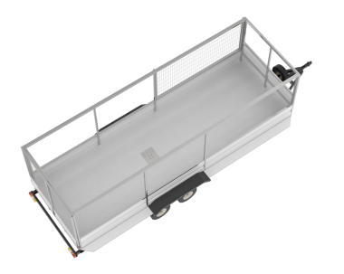 Boş bir beyaz konteynırın 3 boyutlu görüntüsü