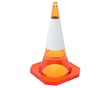 turuncu meşale simgesi, çizgi film tarzı