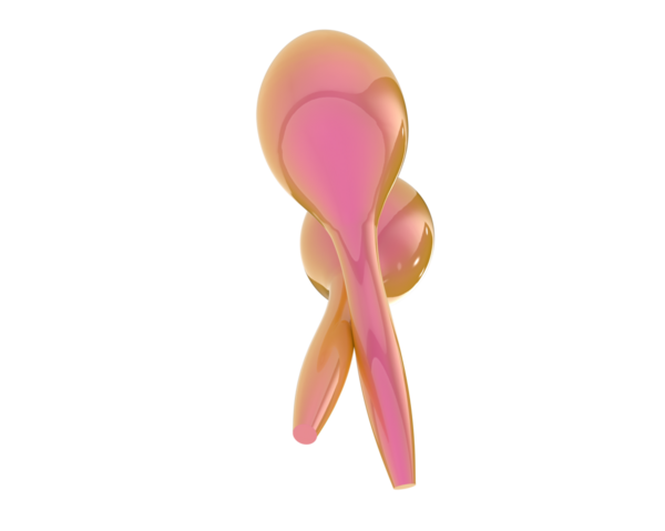 İnsan organı anatomisi simgesi, çizgi film tarzı