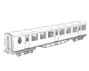 Vücutla birlikte tren, vektör