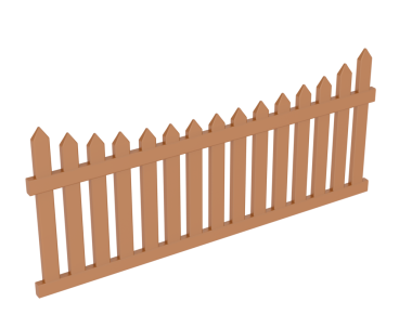 Beyaz arka plan üzerinde izole çit