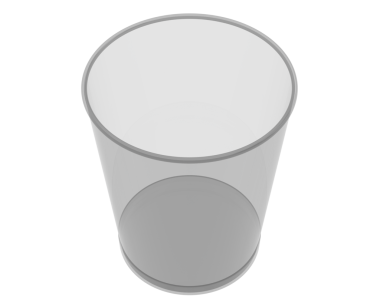 boş plastik su beyaz arkaplanda izole edilebilir