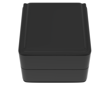 Siyah kutu beyaz arka planda izole edilmiş. yüksek kaliteli resimleme