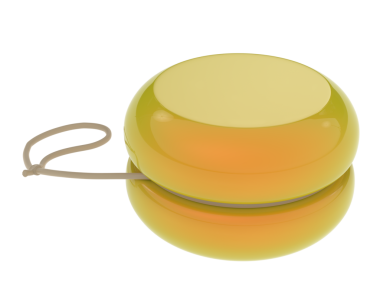 3 boyutlu sarı ve siyah kahve fincanı.