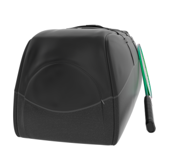 Beyaz arkaplanın sapı için plastik torba..