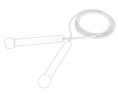 Siyah arkaplanda izole edilmiş siyah beyaz çizgili bir ip..