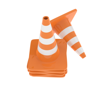 Trafik konisi simgesi. beyaz arkaplanda izole edilmiş web tasarımı için trafik konisi vektör simgesi karikatürü