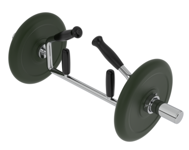 Beyaz üzerine izole edilmiş 3 boyutlu bir spor zili.