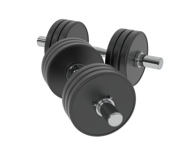 Halterli halterler beyaz arkaplanda izole edilmiş.