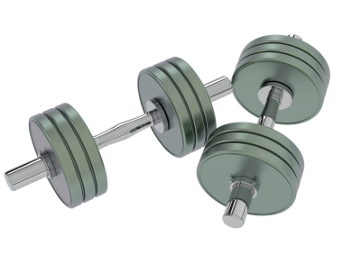 halterler beyaz arkaplanda