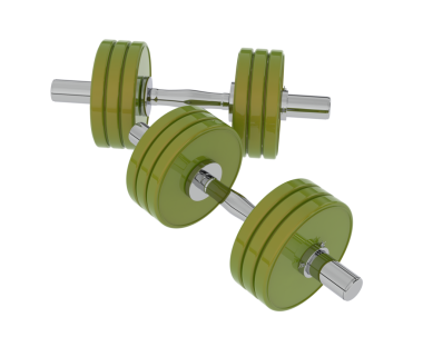 halterler beyaz izole arkaplanda