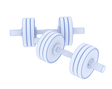 Halterler beyaz arkaplanda