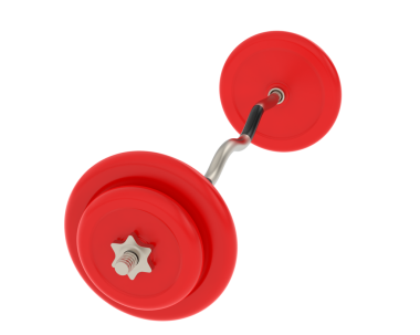 Kırmızı bir çanın 3 boyutlu görüntüsü