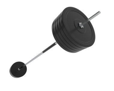 3 boyutlu siyah beyaz halterler.