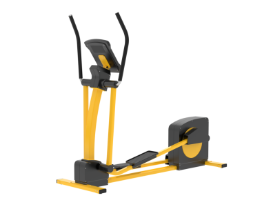 Sarı halterli fitness makinesi