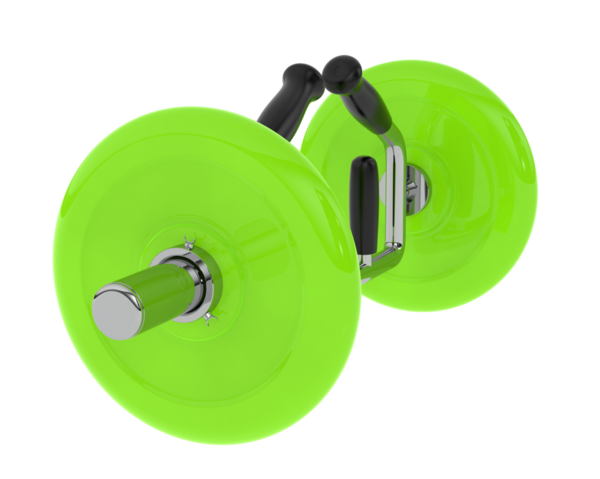 Yeşil kulaklık üzerinde beyaz izole