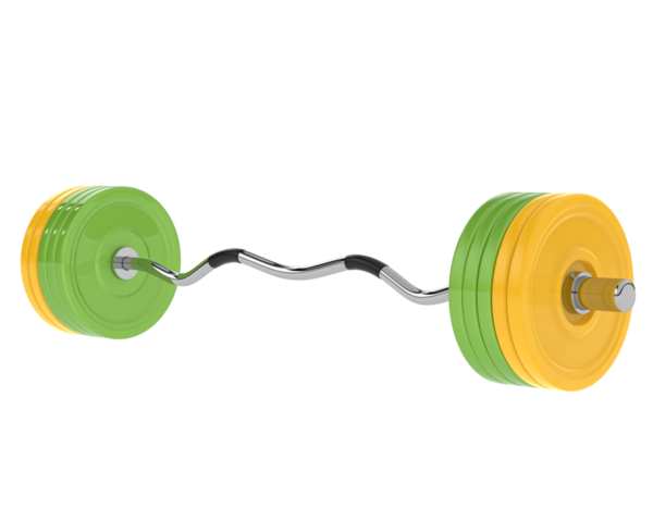 Dumbbell beyaz arkaplanda izole edildi