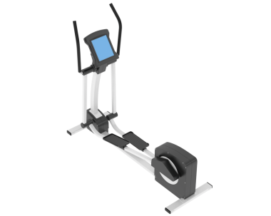 Modern koşu bandı beyaz arka planda izole edilmiş. 3d illüstrasyon