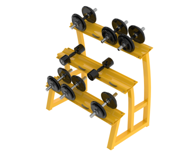 Beyaz arka planda spor makinesi, 3 boyutlu illüstrasyon