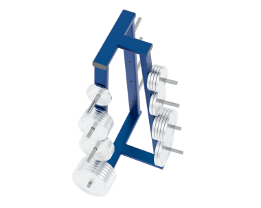 Beyaz arka planda vida ile mavi vida 3d illüstrasyon