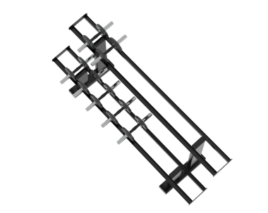 Metal bir zincirin 3 boyutlu görüntüsü