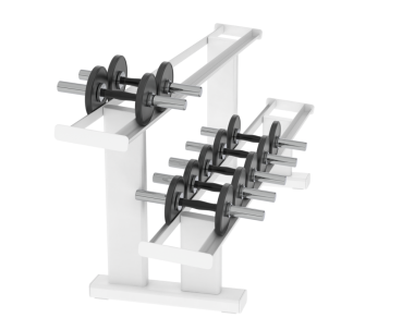 Beyaz arka plan üzerinde izole halter