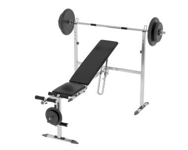 fitness bankı beyaz arkaplanda izole edildi