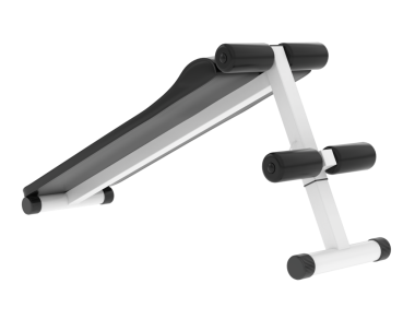 Beyaz arka plan üzerinde izole jimnastik salonu ekipmanları