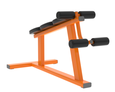 Beyaz arkaplanda izole edilmiş bir spor makinesinin 3 boyutlu canlandırması