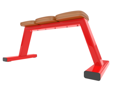 Beyaz arkaplanda izole edilmiş ahşap bank