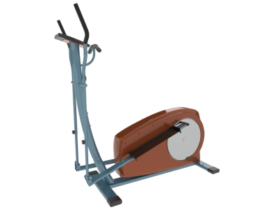 Beyaz makinede spor salonu